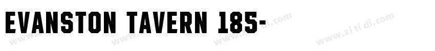 Evanston Tavern 185字体转换
